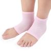 Snadulor 3 Pairs Moisturizing Feet Sleeve Gel Heel Socks for Dry Cracked Heels,Spa Gel Socks,Open Toe Socks for Men Women,Nude view 4