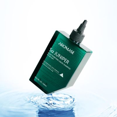 Aromase 5 Juniper Scalp Purifying Liquid Shampoo, 9.1 fluid ounces, Helps to Soften Scalp Buildup, Ideal for Dandruff, Psoriasis, Dermatitis, Dry & Sensitive , Oily hair, Exfoliator