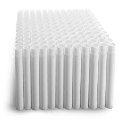 144 White Plastic Empty Lip Balm Tubes with White Friction Fit Caps by SKS Bottle & Packaging, 0.15 oz tubes - Bulk White Lip Balm Containers for DIY Lip Care, Lip Balm Making, and Lip Balm Crafting