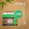 Box of 200 Feel Natural Bamboo Cotton Buds White view 2