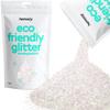 Hemway Biodegradable Glitter Eco Friendly - 100g/3.5oz Bio Cosmetic Safe Sparkle Vegan for Face Eyeshadow Body Hair Festival Makeup Craft - Fine (1/64" 0.015" 0.4mm) - Mother of Pearl Iridescent view 1