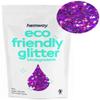 Hemway Biodegradable Glitter Eco Friendly - 100g/3.5oz Bio Cosmetic Safe Sparkle Vegan for Face Eyeshadow Body Hair Festival Makeup Craft - Super Chunky (1/8" 0.125" 3mm) - Purple Holographic view 1
