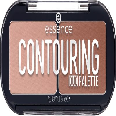 Essence Contouring Duo Palette - Matte Finish, Brown, Palette Container