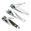 3 Pack Toe Nail Clippers Set Manicure Finger Nail Clipper Cutter Stainless Steel view 1