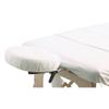 ibodycare Deluxe Flannel Massage Table Sheets including Flat, Fitted and Face Rest Covers 100% Cotton, Extra Soft, Extra Durable, Oversized, Double Brushed (White) view 1