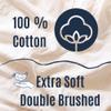 ibodycare Deluxe Flannel Massage Table Sheets including Flat, Fitted and Face Rest Covers 100% Cotton, Extra Soft, Extra Durable, Oversized, Double Brushed (White) view 2