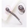 2PCS Lady Women Vintage Rhinestone Small Water droplets Bobby Pin Crystal Hair Pin Metal Hair Clips Hair Accessories (Blue) view 3