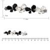 1PC French Butterfly Hair Barrettes and 2PCS Rhinestone Butterfly Hair Clips Bobby Pins Hairpins Accessory for Women (B #) view 2
