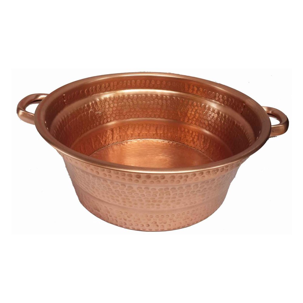 Compact Gold Pure Copper Foot Pedicure Tub Manicure Cuticles Bowl