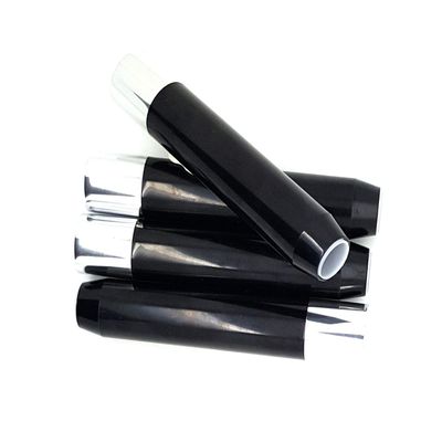 Empty Twist-Up Jumbo Cosmetic Pencils - Black with Silver end and Clear Cap (1)