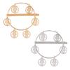 2 PCS Alloy Hollow Hairpin Hair Clip Bobby Pin Women Lady Hair Barrette Side Clip (Palm style) view 1