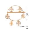 2 PCS Alloy Hollow Hairpin Hair Clip Bobby Pin Women Lady Hair Barrette Side Clip (Palm style) view 2