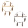 2 PCS Alloy Hollow Hairpin Hair Clip Bobby Pin Women Lady Hair Barrette Side Clip (Leaf style) view 1