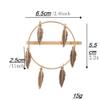 2 PCS Alloy Hollow Hairpin Hair Clip Bobby Pin Women Lady Hair Barrette Side Clip (Leaf style) view 2