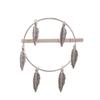 2 PCS Alloy Hollow Hairpin Hair Clip Bobby Pin Women Lady Hair Barrette Side Clip (Leaf style) view 3