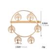 2 PCS Alloy Hollow Hairpin Hair Clip Bobby Pin Women Lady Hair Barrette Side Clip (Tree style) view 2