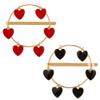 2 PCS Alloy Hollow Hairpin Hair Clip Bobby Pin Women Lady Hair Barrette Side Clip (Love style) view 1