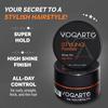 Vogarte Hair Styling Pomade for Men, Strong Hold with Medium Shine, Water-Based Hair Wax, Classic Gentleman Grooming Product, Flexible All-Day Hold, Easy Rinse, 3.52 oz view 4
