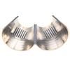 4PCS Plastic With Teeth Circle Cuff Ponytail Cover Punk Hair Rings Ponytail Holder Hair Headwear for Lady Women view 4