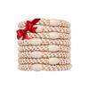 Gold Hair Ties for Thick Hair, Grab & Go Ponytail Holders, 8 Pack, Metallic Beige, Thick No-Crease Bands with Strong Hold and Damage-Free Design | L. Erickson view 1