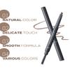 THESAEM Artlook Eyebrow Definer Pencil with Spoolie Brush 04 Black Gray  Long Lasting Eyebrow Makeup for Soft Textured with Vitamin E - Triangular Pencil view 2