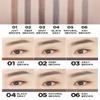 THESAEM Artlook Eyebrow Definer Pencil with Spoolie Brush 04 Black Gray  Long Lasting Eyebrow Makeup for Soft Textured with Vitamin E - Triangular Pencil view 3