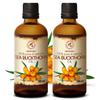 Sea Buckthorn Oil (2pack of 2 x 3.4oz) 6.8oz - Cold Pressed - Pure & Natural - Hippophae Rhamnoides - Carrier Oil for Essential Oils - Nails - Hair - Face & Body Care view 2
