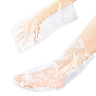 AMT 100 Count Paraffin Wax Bags for Hands and Feet, Plastic Refills Liners, Socks and Gloves Paraffin Bath Mitts Covers for Therabath Wax Treatment Machine Therapy