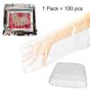AMT 100 Count Paraffin Wax Bags for Hands and Feet, Plastic Refills Liners, Socks and Gloves Paraffin Bath Mitts Covers for Therabath Wax Treatment Machine Therapy view 2