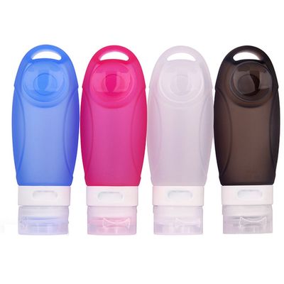Silicone Travel Bottles4 PCS with PVC Bag Leak Proof Silicone Travel Containers for Shampoo, Essential Oils, Lotions, Toiletries