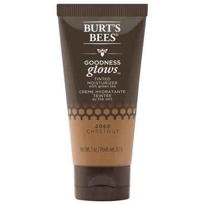 Burts Bees Goodness Glows Tinted Moisturizer, Rich in Antioxidants, Chestnut 1.0 Ounce