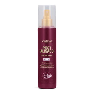 Kativa Post Straightening Serum Cream, 6.8 Oz - Prolongs Straightening Results for Manageable, Shiny, Smooth Hair - Free of Salt, Sulfate, Gluten, Paraben