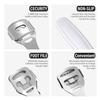 24 Pieces Callus Shaver Sets, 20 Replacement Slices Blades 2 Callus Shavers Stainless Steel and 2 Foot File Heads Foot Care Tools Hard Skin Remover for Hand Feet view 3