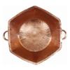 Polished Hexagonal Copper Foot Rub Spa Beauty Salon Massage Handles Pedicure Bowl view 1