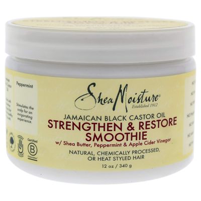 Shea Moisture Jamaican Black Castor Oil Strengthen & Restore Smoothie Cream, 12 Ounce