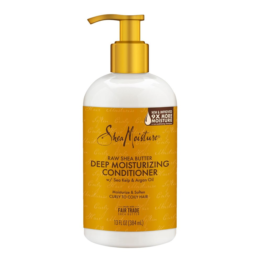 SheaMoisture Restorative Conditioner for Dry, Damaged Hair Raw Shea Butter Silicone Free Conditioner for Curly Hair 13 oz