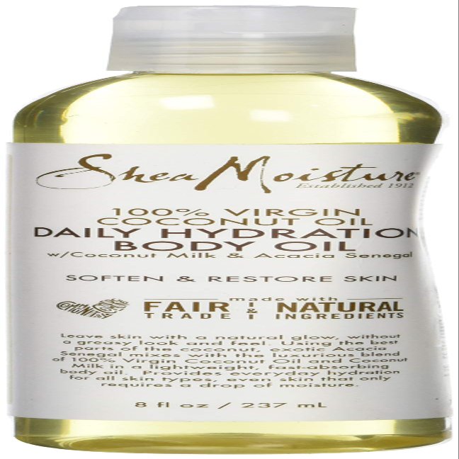 Shea Moisture 100% Virgin Coconut Oil Daily Hydration Body Oil, 8 Ounce