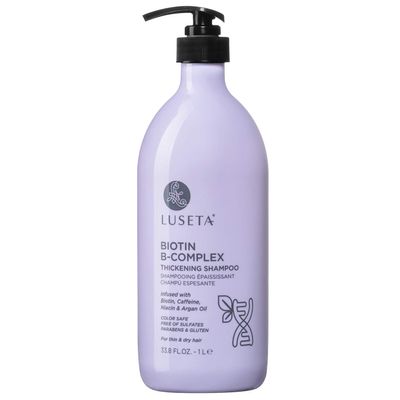 Luseta Biotin B-Complex Thickening Shampoo for Hair Growth and Strengthening - Hair Loss Treatment With Caffeine and Argan Oil for All Hair Types, Including Men & Women, 33.8oz