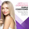 GBG Purple Conditioner for Blonde Hair - Hair Toner for Bleached, Grey & Blonde, Conditions & Neutralizes Brassy Hair in 3 Minutes - Hair Mask for Soft, Shiny & Silky Hair for Women & Men, 8 Oz view 2
