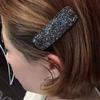 2 Pcs Shining Rectangle Full Rhinestone Duckbill Clip Metal Alloy Side Clip Hairpins Hair Clips Alligator Clip Women Hair Accessories view 3