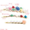 3PCS Vintage Flower Design Metal Hair Clip Alloy Bobby Pins Imitation Pearl Hair Pin Barrette for Women Girls view 2