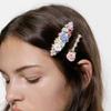 3PCS Vintage Flower Design Metal Hair Clip Alloy Bobby Pins Imitation Pearl Hair Pin Barrette for Women Girls view 3