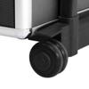 Anshunyin 4-in-1 Draw-bar Style Interchangeable Aluminum Rolling Makeup Case Makeup Train Case Lockable Trolley Cosmetic Organizer Trolley Travel Box 2 Wheels view 2
