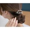 2 Pcs Fashion Hollow Imitation Pearls Banana Hair Clip Elegant Rhinestone Hairpins Ponytail Holder Woman Hair Accessories view 3