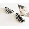2 Pcs Fashion Hollow Imitation Pearls Banana Hair Clip Elegant Rhinestone Hairpins Ponytail Holder Woman Hair Accessories view 4