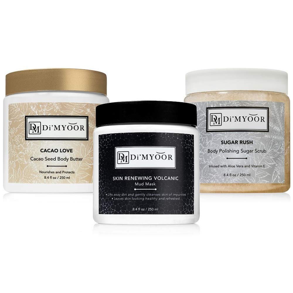 DIMYOOR X3 CACAO LOVE, VOLCANIC MUD MASK, SUGAR RUSH LOT FOR PERFECT FACE