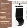 Ve Sunny Human Hair Clip in Extensions Black Clip in Hair Extensions Clip in Extensions Real Human Hair 24inch Long Straight Hair Like Your Own Hair 7pcs 120g view 2