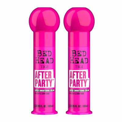 Bead Head by TIGI After Party Smoothing Cream - For Anti-Frizz & Smooth Hair - For All Hair Types - Use on Wet or Dry Hair - Premium Hair Care Products for Women & Men - 3.38 fl oz (2 Pack)