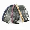 6 Pcs Women Plastic Hair Combs Manual String Bead 24 Teeth Rhinestone Side Comb Pin Clip Headwear Hair Accessories (Random Color) view 4