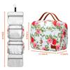 Bosidu Hanging Travel Toiletry Bag, Large Capacity Cosmetic Travel Toiletry Organizer for Women with 4 Compartments & 1 Sturdy Hook, Perfect for Daily Use/Christmas view 3